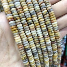 Natural Agates Lapis Lazuli Tiger Eye Stone Spacer Loose Flat Beads For Jewelry Making Diy Bracelets Necklace Accessories 2*6mm