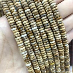 Natural Agates Lapis Lazuli Tiger Eye Stone Spacer Loose Flat Beads For Jewelry Making Diy Bracelets Necklace Accessories 2*6mm