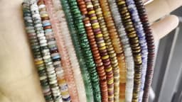 Natural Agates Lapis Lazuli Tiger Eye Stone Spacer Loose Flat Beads For Jewelry Making Diy Bracelets Necklace Accessories 2*6mm