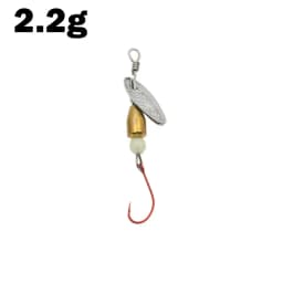 OUTKIT 1Pcs Spinner Spoon Metal Bait Micro Fishing Lure Small Sequins Copper Long Shot Baits For Bass Trout Perch Pike Rotating