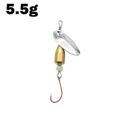 OUTKIT 1Pcs Spinner Spoon Metal Bait Micro Fishing Lure Small Sequins Copper Long Shot Baits For Bass Trout Perch Pike Rotating