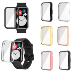 Protection Case for Huawei Watch Fit New SE Plating TPU Soft Cover Full Screen Protector Shell