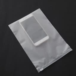 10Pcs Matte Clear Plastic Package Clothes Shoes Storage Bag Waterproof Zip Portable Organizer Frosted Bag Household Supplies