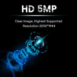 OV5647 Camera Module for Raspberry Pi 5 ZERO Camera Wide Angle Fisheye Night Vision Edition 120 160 Degree 5 Million Pixels 6CM