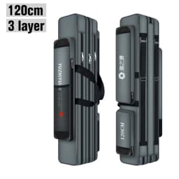 Waterproof Fishing Rod Bag 3/4 Layer Thick Oxford Fishing Box 80-130cm Fishing Pole Tools Storage Case Large Capacity Pesca Bag