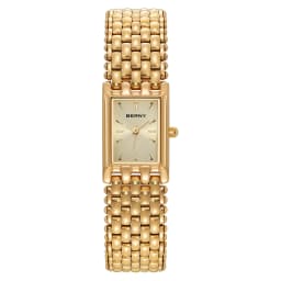 BERNY Gold Watch for Women Square Ladies Quartz Wristwatches Stainless Steel Women Small Gold Watch Luxury Casual Fashion Watch