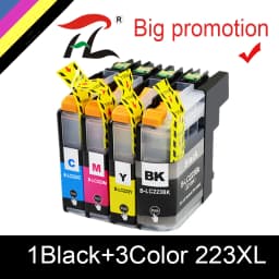 HTL 15Pcs LC223 LC221 LC 223 Cartridges for Brother Printer Ink Cartridge DCP-J562DW J4120DW MFC-J480DW J680DW J880DW J5320DW