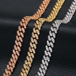 TUHE 6mm 8mm Miami Cuban Chain Bracelet for Men Women Hip Hop 5A Cubic Zirconia Iced Out Jewelry