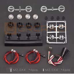 Car Roof Spotlight Off-road Searchlight For 1/10 RC Crawler Car Traxxas Mercedes Benz TRX4 G500 TRX6 G63 DIY PART