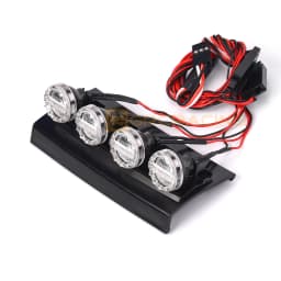 Car Roof Spotlight Off-road Searchlight For 1/10 RC Crawler Car Traxxas Mercedes Benz TRX4 G500 TRX6 G63 DIY PART