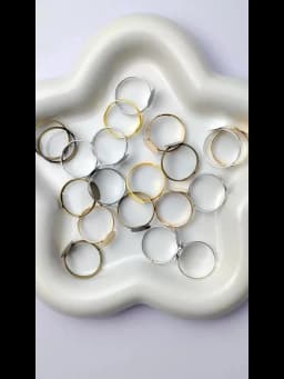 20-40Pcs/lot 7-10mm Metal Adjustable Blank Rings Setting For DIY Handmade Ring Jewelry Making Finding Supplies Accessories