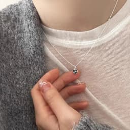 VENTFILLE 925 Sterling Silver Hiphop Necklace New Fashion Simple Geometric Handmade Clavicle Chain Party Jewelry Gifts for Women