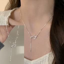 VENTFILLE 925 Sterling Silver Hiphop Necklace New Fashion Simple Geometric Handmade Clavicle Chain Party Jewelry Gifts for Women