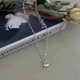 VENTFILLE 925 Sterling Silver Hiphop Necklace New Fashion Simple Geometric Handmade Clavicle Chain Party Jewelry Gifts for Women