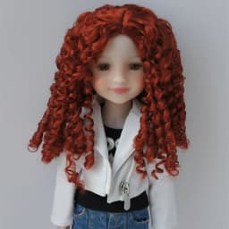 JD073 1/4 MSD 1/3 SD DOD QBaby Eldorado Parting Long Curly Synthetic Mohair BJD Wig 7-8' 8-9' 9-10' Blythes Doll Accessies