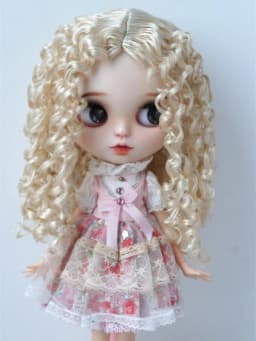 JD073 1/4 MSD 1/3 SD DOD QBaby Eldorado Parting Long Curly Synthetic Mohair BJD Wig 7-8' 8-9' 9-10' Blythes Doll Accessies