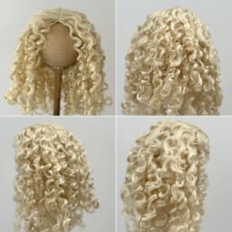 JD073 1/4 MSD 1/3 SD DOD QBaby Eldorado Parting Long Curly Synthetic Mohair BJD Wig 7-8' 8-9' 9-10' Blythes Doll Accessies