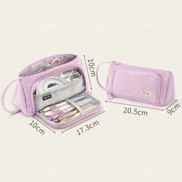 Corduroy Cute Pencil Case Macaron Colors Pencilcase Pencil Bags Make Up Pen Storage Bag School Supplies for Girls Stationery