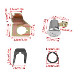 Motorcycle Switch Seat Cowl Lock With Key Kit Fits For YAMAHA YZFR1 YZF R1 YZF-R1 YZF-R3 R6 FZ6 FJR1300 R125 FZ1 XJ6 2002-2023