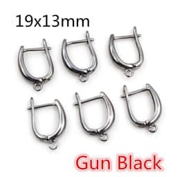 10pcs Gold Color French Earring Hooks Lever Back Open Loop Setting for DIY Earring Clips Clasp Jewelry Making Accessories