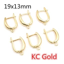 10pcs Gold Color French Earring Hooks Lever Back Open Loop Setting for DIY Earring Clips Clasp Jewelry Making Accessories
