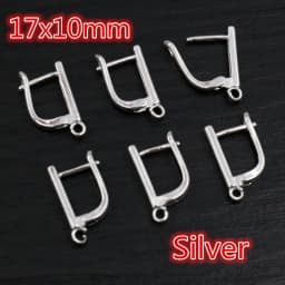 10pcs Gold Color French Earring Hooks Lever Back Open Loop Setting for DIY Earring Clips Clasp Jewelry Making Accessories