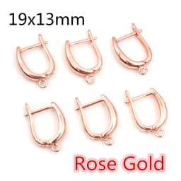 10pcs Gold Color French Earring Hooks Lever Back Open Loop Setting for DIY Earring Clips Clasp Jewelry Making Accessories