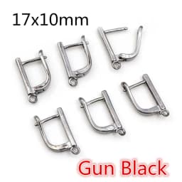 10pcs Gold Color French Earring Hooks Lever Back Open Loop Setting for DIY Earring Clips Clasp Jewelry Making Accessories