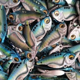 Easyfish 1pcs VIB 7.5g 11g 14g 3D Eyes Metal Vib Blade Lure Sinking Vibration Baits Double hooks Artificial Vibe for Bass Pike