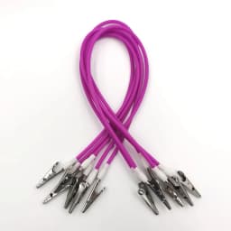 6pcs Dental Bib Clips Chain Autoclavable Silicone Dental Patient Clip Scarf Clip Napkin Holder Stainless Steel Dental Disposable