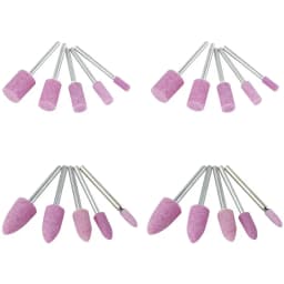 10PCS Rubber Ceramic Wool Felt Grinding Head Polishing Abrasive Wheel  Buffing Wheel for Dremel Rotary Power Tools 3mm Shank