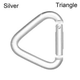 Triangle/Square Colorful Carabiner Outdoor Camping Hiking Keychain Snap Clip Hook Kettle Buckle Water Bottle Hook Accessories