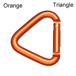 Triangle/Square Colorful Carabiner Outdoor Camping Hiking Keychain Snap Clip Hook Kettle Buckle Water Bottle Hook Accessories