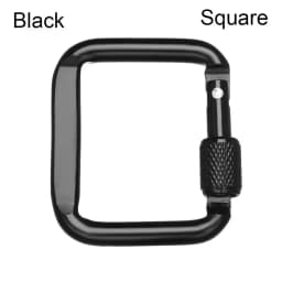 Triangle/Square Colorful Carabiner Outdoor Camping Hiking Keychain Snap Clip Hook Kettle Buckle Water Bottle Hook Accessories