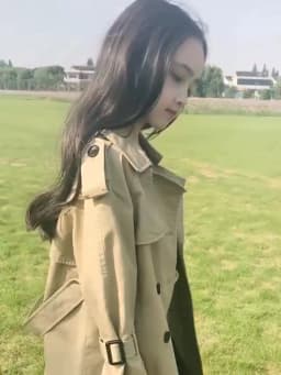 2026 Spring Autumn Cotton Teen Girls Long Trench Coats New Fashion England Style Windbreaker Jacket For Girls Children Clothing