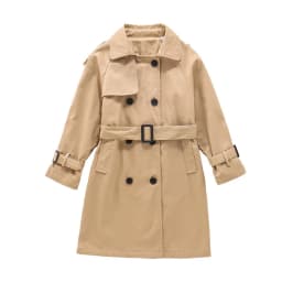 2026 Spring Autumn Cotton Teen Girls Long Trench Coats New Fashion England Style Windbreaker Jacket For Girls Children Clothing
