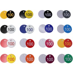 20-100PCS 16 Color Round Number Beehive Label Beekeeping Box Numbered With Hole Tag Animal Livestock Markers Classification Sign