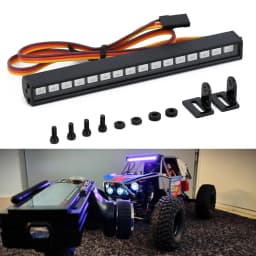 Metal 16/22LED RC Roof Lamp Light Bar Colorful for 1/10 RC Crawler Car Axial SCX10 90046 D90 Traxxas TRX-4