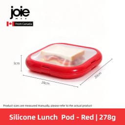 Joie Silicone Lunch Box Portable Sandwich Toast Bento Box Food Container Snack Box Picnic School Office Camping Breakfast
