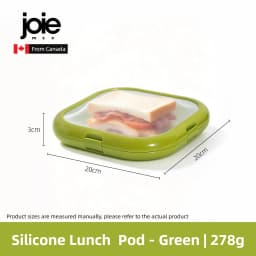 Joie Silicone Lunch Box Portable Sandwich Toast Bento Box Food Container Snack Box Picnic School Office Camping Breakfast