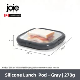 Joie Silicone Lunch Box Portable Sandwich Toast Bento Box Food Container Snack Box Picnic School Office Camping Breakfast