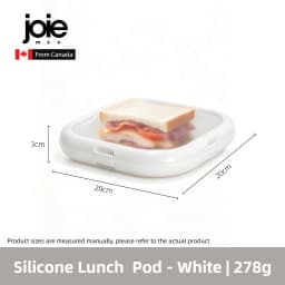 Joie Silicone Lunch Box Portable Sandwich Toast Bento Box Food Container Snack Box Picnic School Office Camping Breakfast