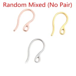 20pcs 22x11mm 316 Stainless Steel Gold Rose Gold color plated DIY Earring Hooks Wire Settings Jewelry Making Findings Supplies
