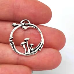 5pcs New Witchy Nature Lucky Mushroom Pendant Charm for DIY Women Man Accessories