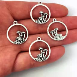 5pcs New Witchy Nature Lucky Mushroom Pendant Charm for DIY Women Man Accessories