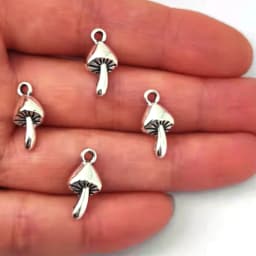 5pcs New Witchy Nature Lucky Mushroom Pendant Charm for DIY Women Man Accessories