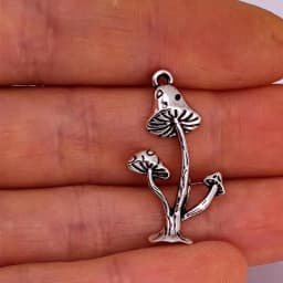 5pcs New Witchy Nature Lucky Mushroom Pendant Charm for DIY Women Man Accessories