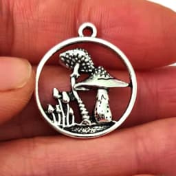 5pcs New Witchy Nature Lucky Mushroom Pendant Charm for DIY Women Man Accessories