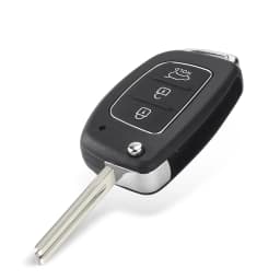 Dandkey 3 Buttons Flip Remote Blank Shell Car Key Case For Hyundai Solaris i10 i20 i30 i35 i40 IX45 Series ELANTRA Santa Fe HB20