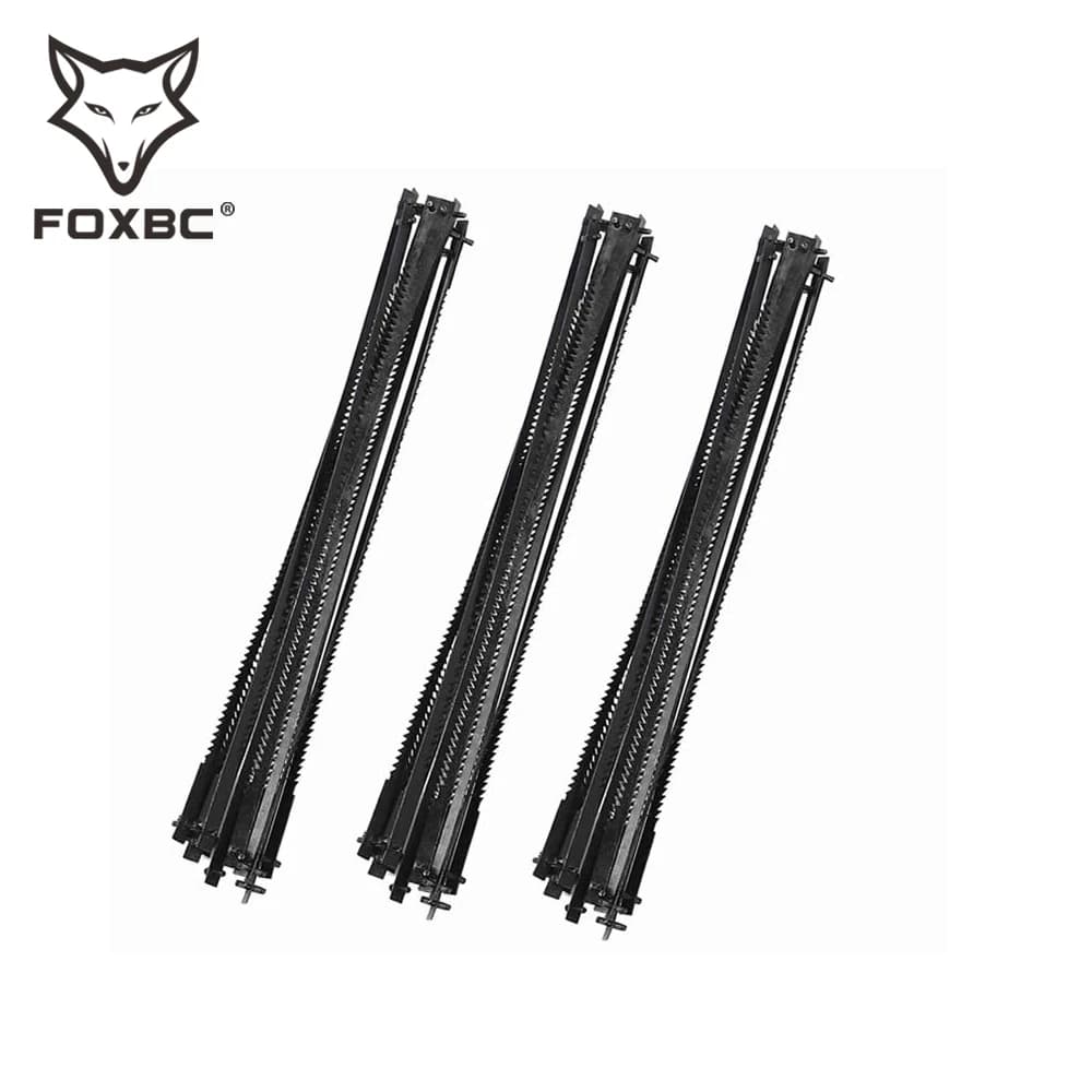 FOXBC 76mm 3" Scroll Saw Blades Pin End 15/18/24 TPI for Dremel, Sears, Craftsman, Delta 15" Hobby, Emco Lux Hobby Saw 36PCS